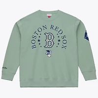 Sweat-shirt polaire Mitchell & Ness vert Boston Red Sox Yacht Rock pour homme