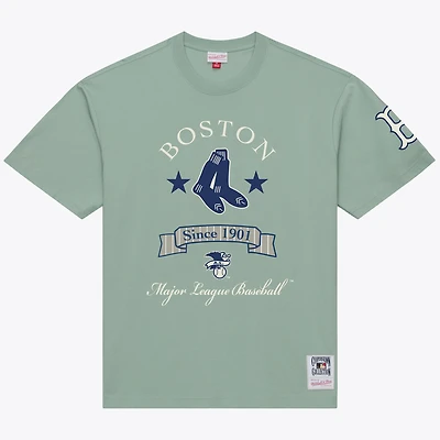 Men's Mitchell & Ness Green Boston Red Sox Yacht Rock T-Shirt