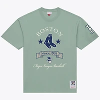 Men's Mitchell & Ness Green Boston Red Sox Yacht Rock T-Shirt