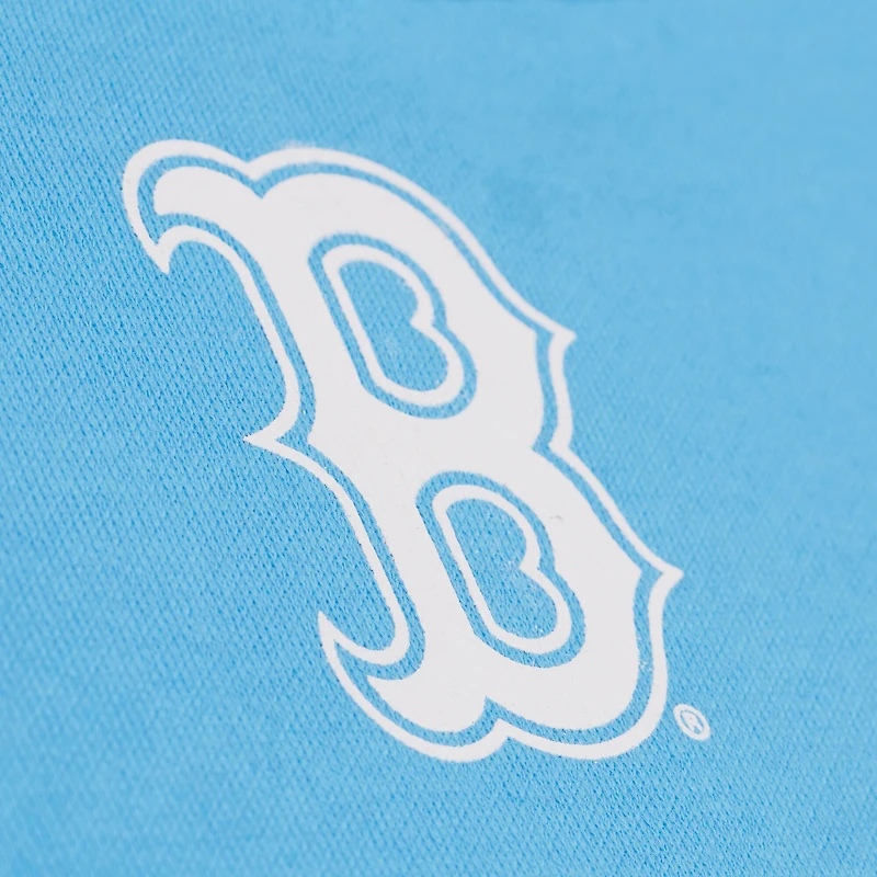 Men's Mitchell & Ness Light Blue Boston Red Sox Insignia Fleece Sweatshirt
