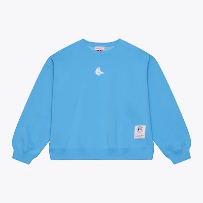 Men's Mitchell & Ness Light Blue Boston Red Sox Insignia Fleece Sweatshirt