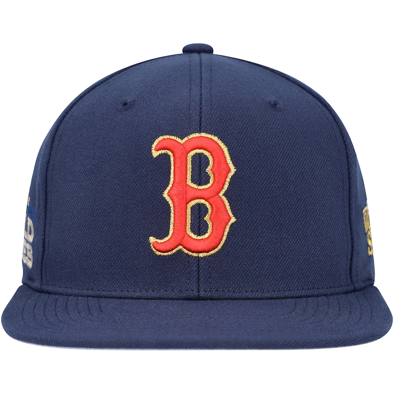 Men's Mitchell & Ness Navy Boston Red Sox Champ'd Up Snapback Hat