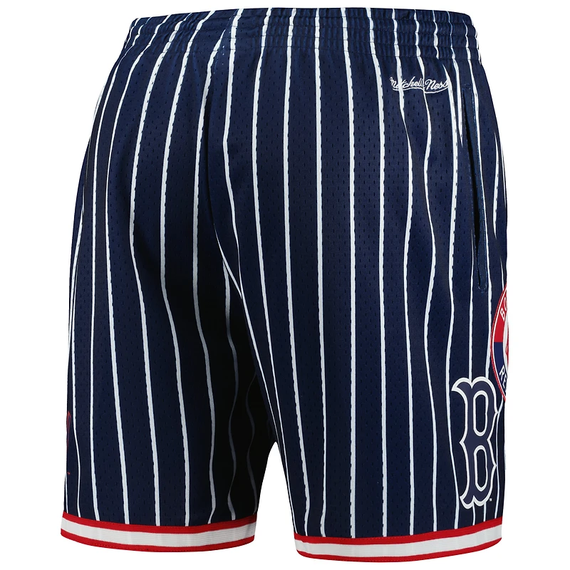 Men's Mitchell & Ness Navy Boston Red Sox Cooperstown Collection 2004 World Series City Mesh Shorts