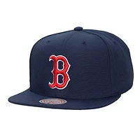 Casquette snapback Mitchell & Ness bleu marine Boston Red Sox pour homme