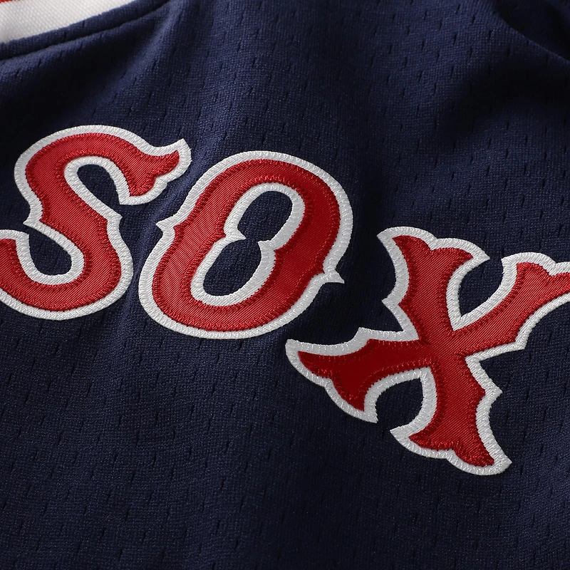 Men's Mitchell & Ness Nomar Garciaparra Navy Boston Red Sox Authentic Batting Practice Jersey