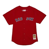 Maillot Homme Mitchell & Ness Nomar Garciaparra Rouge Boston Red Sox 2004 Authentique Batting Practice