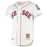 Men's Mitchell & Ness Pedro Martinez White Boston Red Sox 1999 Cooperstown Collection Home Authentic Jersey