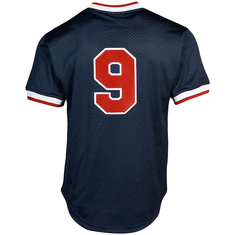 Mitchell & Ness Ted Williams Navy Boston Red Sox Cooperstown Collection Maillot d'entraînement au bâton Big Tall Mesh pour homme