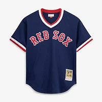 Men's Mitchell & Ness Wade Boggs Navy Boston Red Sox Authentic Batting Practice Jersey
