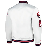 Mitchell & Ness pour homme Boston Red Sox City Collection Satin Full-Snap Varsity Jacket