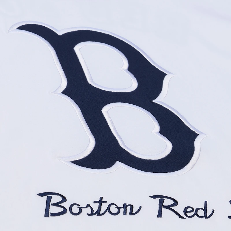 T-shirt homme Mitchell & Ness blanc Boston Red Sox Cooperstown Collection Arctic