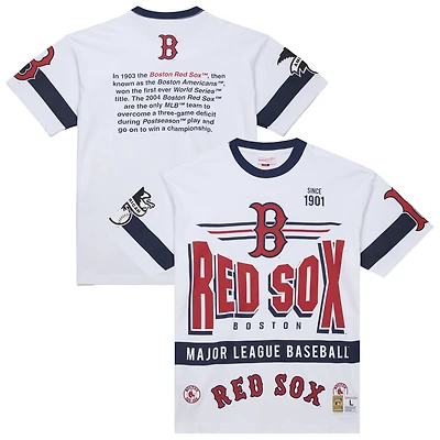 V100492 T-SHIRT À CAPUCHE PREMIUM RED SOX MLB TEAM ORIGINS AVEC LOGO VINTAGE TENUESCR FC9265-BRSWHIT #2