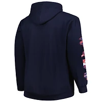 Men's Navy Boston Red Sox Big & Tall Fleece Pullover Hoodie