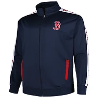 Veste de survêtement en tricot Big & Tall Boston Red Sox pour homme, bleu marine