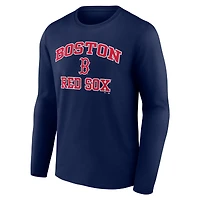 Men's  Navy Boston Red Sox Heart & Soul Long Sleeve T-Shirt