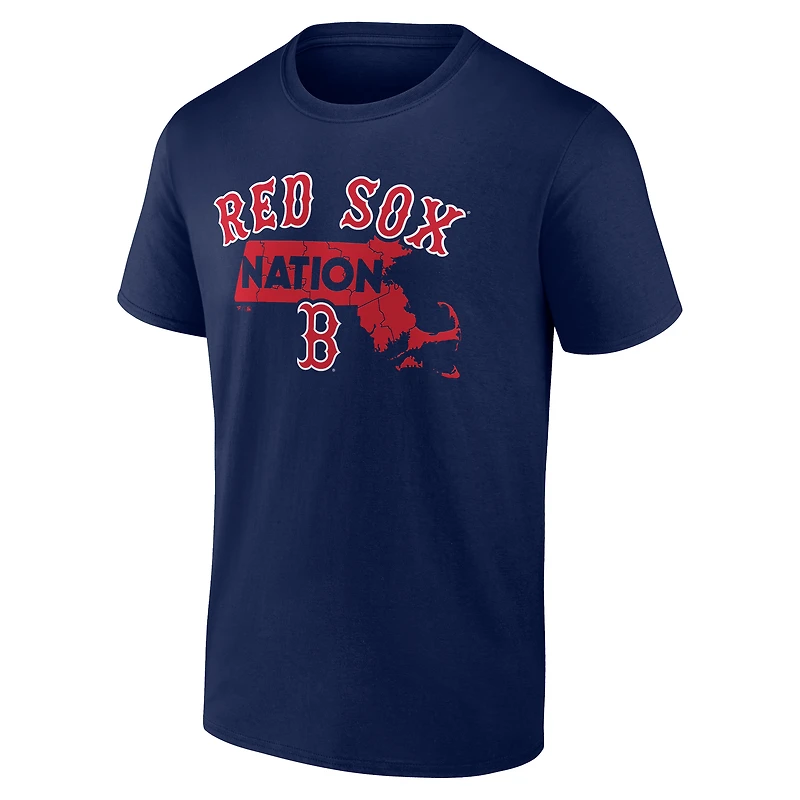 T-shirt bleu marine pour homme avec imprimé Boston Red Sox Hometown