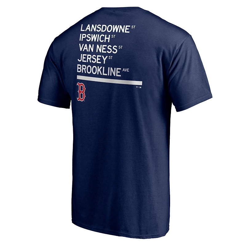 T-shirt bleu marine pour homme Boston Red Sox Hometown Streets