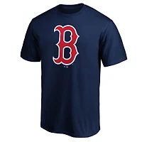 T-shirt bleu marine pour homme avec logo officiel des Boston Red Sox
