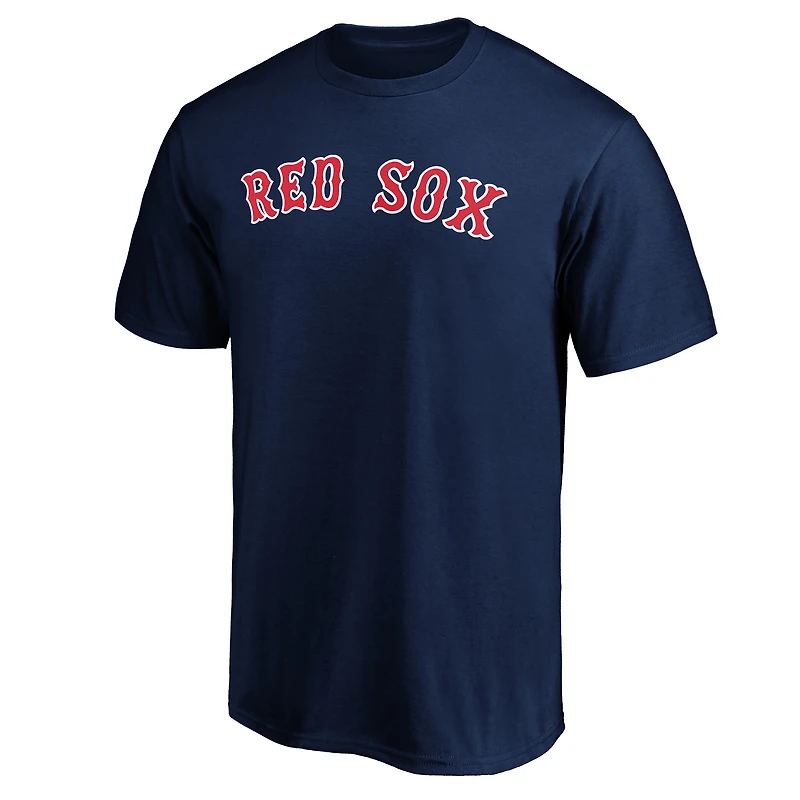 T-shirt bleu marine pour homme avec logo officiel des Red Sox de Boston
