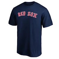 T-shirt bleu marine pour homme avec logo officiel des Red Sox de Boston