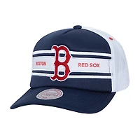 Men's   Navy Boston Red Sox Sideline Trucker Adjustable Hat