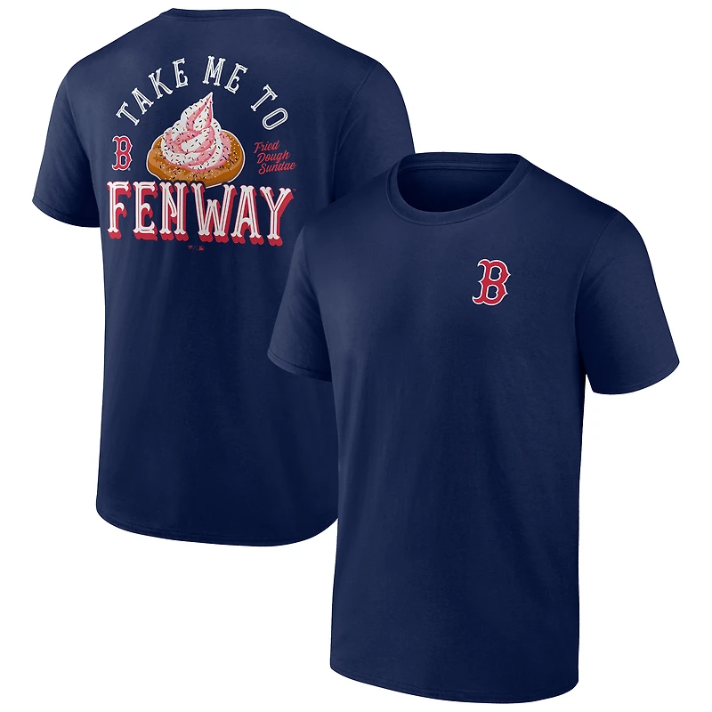 T-shirt bleu marine pour homme « Emmène-moi à Fenway » des Red Sox de Boston