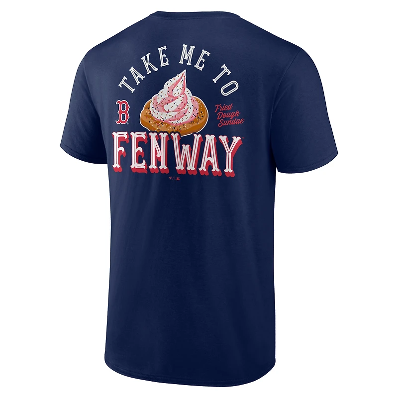 T-shirt bleu marine pour homme « Emmène-moi à Fenway » des Red Sox de Boston