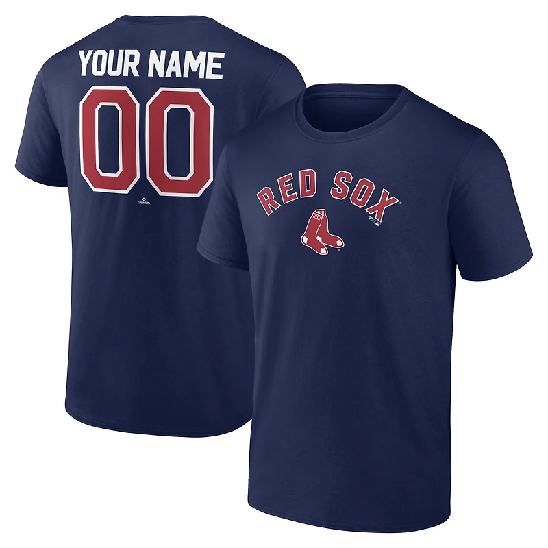 T-shirt bleu marine personnalisé pour homme, motif série de victoires des Boston Red Sox