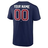Men's Navy Boston Red Sox Winning Streak Custom T-Shirt