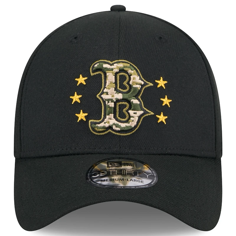 Casquette flexible 39THIRTY pour hommes des Red Sox de Boston 2024 New Era, noire