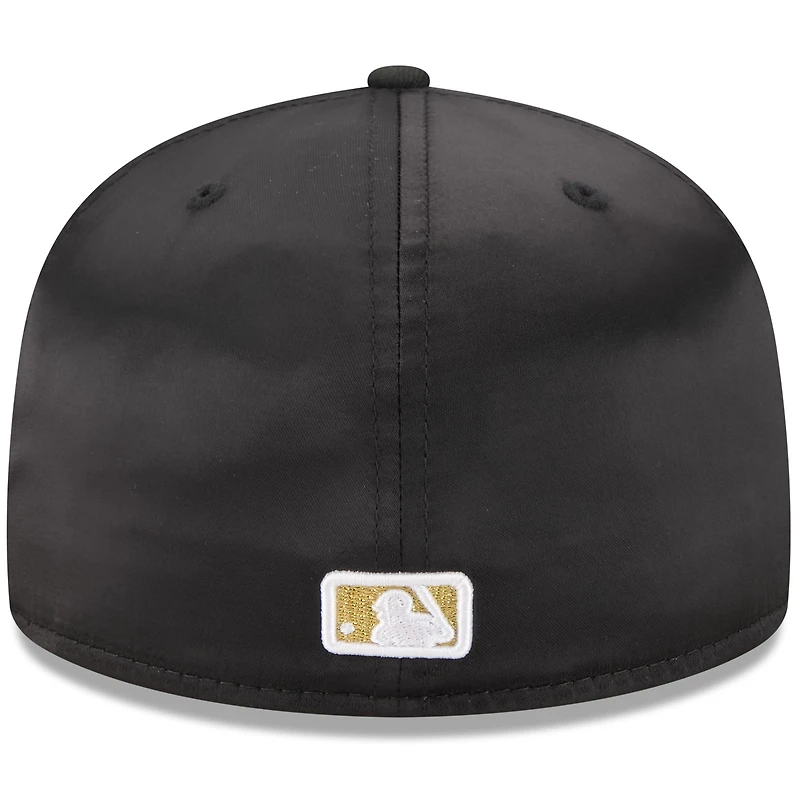 Men's New Era Black Boston Red Sox 2025 59FIFTY Day Gold Leaf Fitted Hat