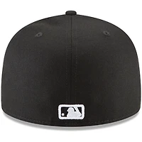 Casquette ajustée New Era 59FIFTY noire pour homme, Boston Red Sox