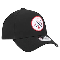 Casquette ajustable 9FORTY A-Frame noire des Red Sox de Boston de New Era pour homme