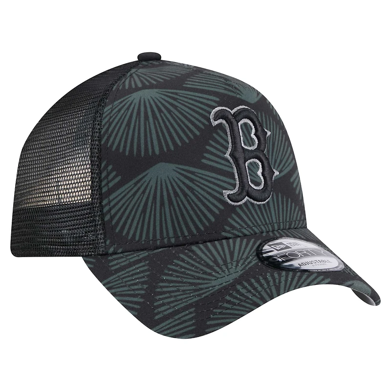 Casquette ajustable A-Frame Trucker 9FORTY Boston Red Sox noire New Era pour homme