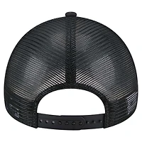 Men's New Era  Black Boston Red Sox 9FORTY A-Frame Trucker Adjustable Hat