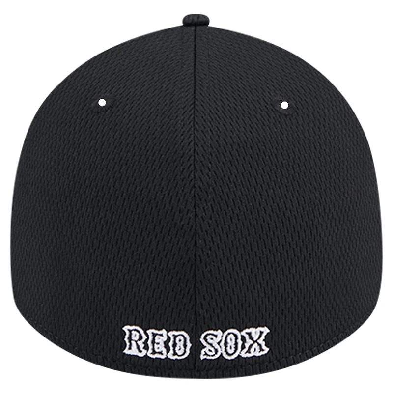 Casquette flexible Active Dash Mark 39THIRTY des Red Sox de Boston New Era pour hommes, noire