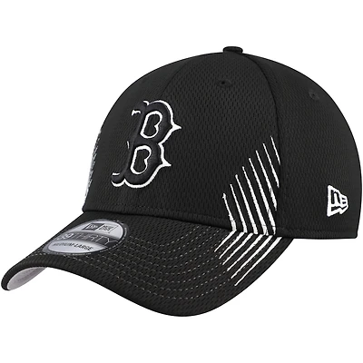 Casquette flexible Active Dash Mark 39THIRTY des Red Sox de Boston New Era pour hommes, noire