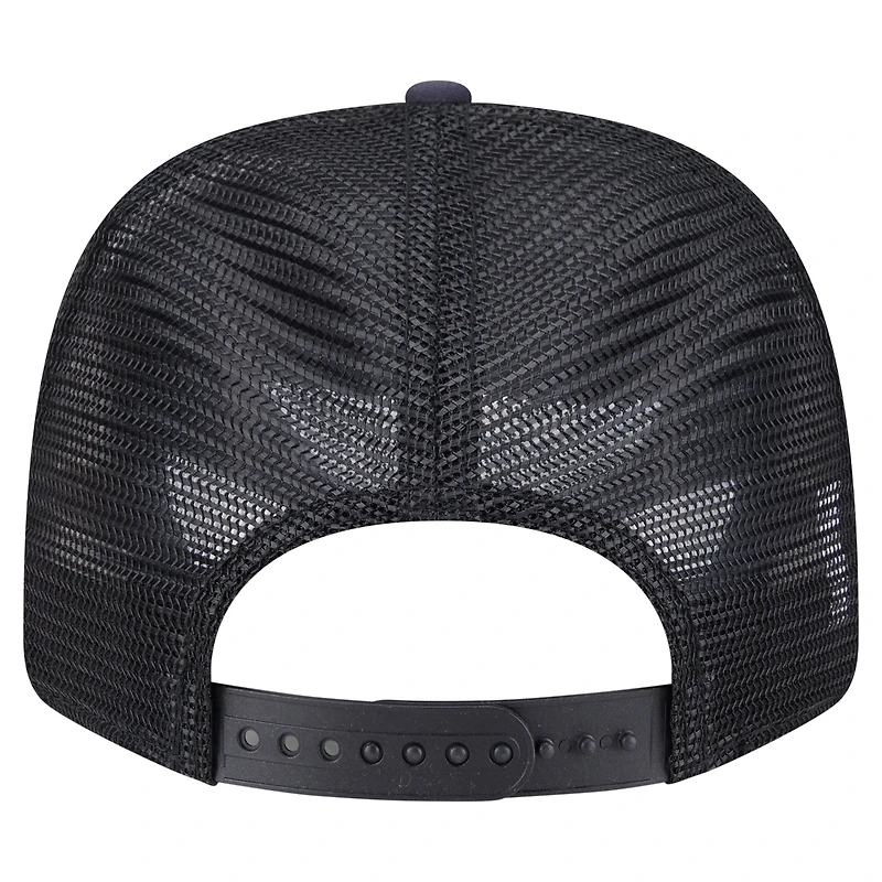 Men's New Era Black Boston Red Sox Adventure Drinks Pattern 9SEVENTY Stretch-Snap Hat