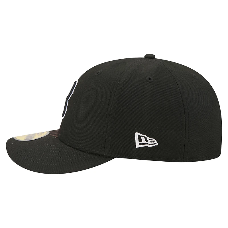 Men's New Era Black Boston Red Sox Americana Bald Eagle Pre-Curved 59FIFTY Fitted Hat