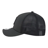 Casquette trucker New Era 9FORTY noire pour homme, avec logo Boston Red Sox, couronne M et monture en A.