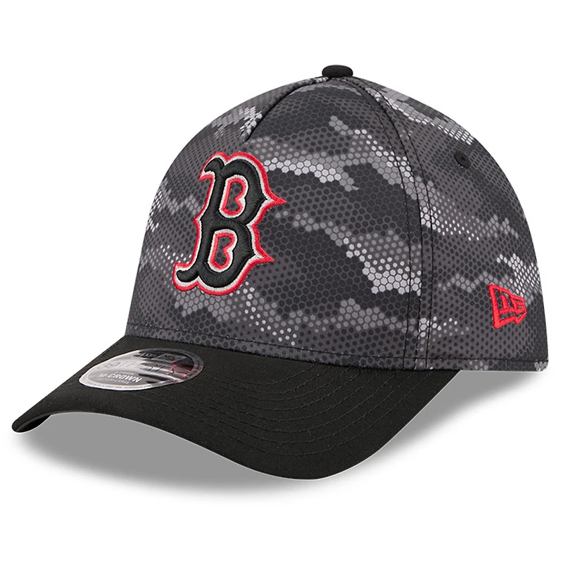 Men's New Era Black Boston Red Sox Camo 39THIRTY A-Frame Flex Hat