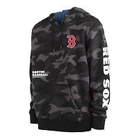 Men's New Era Black Boston Red Sox Camo Pullover Hoodie