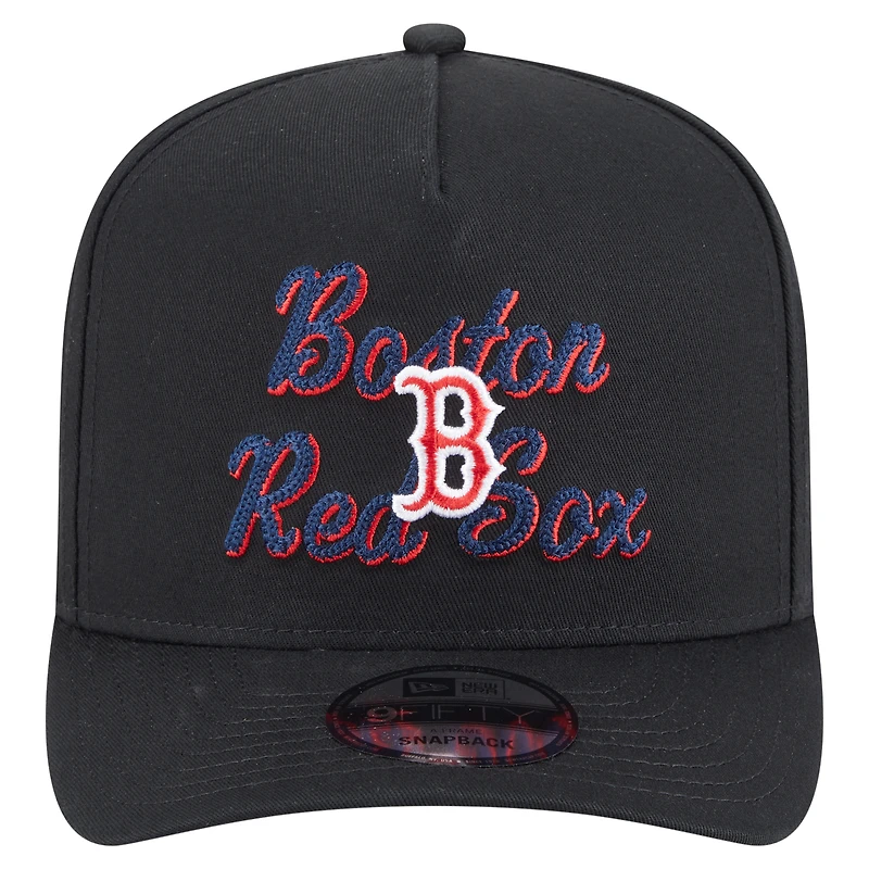 Casquette snapback 9FIFTY A-Frame noire Boston Red Sox pour homme New Era