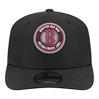 Men's New Era  Black Boston Red Sox Circle 9SEVENTY Adjustable Hat
