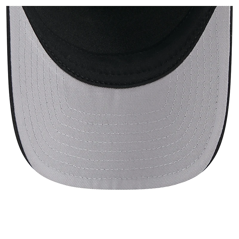 Men's New Era Black Boston Red Sox City Initial 9FORTY A-Frame M-Crown Adjustable Trucker Hat