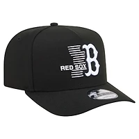 Men's New Era  Black Boston Red Sox Motion A-Frame 9FIFTY Snapback Hat