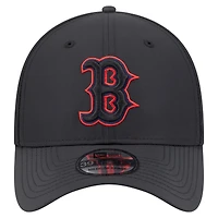 Casquette New Era 39THIRTY Flex noire des Boston Red Sox pour homme