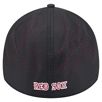 Casquette New Era 39THIRTY Flex noire des Boston Red Sox pour homme