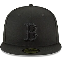 Casquette ajustée 59FIFTY de base avec logo principal des Boston Red Sox New Era pour homme, noire