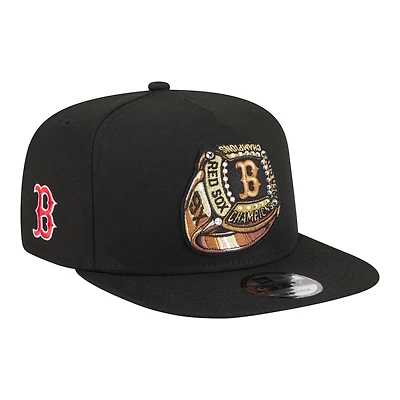 Casquette snapback New Era 9FIFTY Ring A-Frame Boston Red Sox noire pour homme